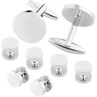 Cufflinks Men Tuxedo Shirt Studs Set Box Jewelry Mens Gift Wedding Accessory