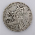 1953 Panama Silver 1 Balboa     Independence 50th Anniv      900 Silver Coin