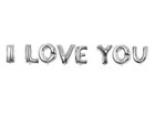 16  40 Silver Gold Letter Mylar Balloons I Love You Wedding Bridal Shower Party