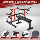 Weight Bench Chest Press Machine Adjustable W  Independent Converging Arms 450lb