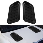 2pcs Car Hood Vents  Hood Scoops For Cars  Decorative Intake Scoop Turbo Black
