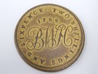 Warwickshire Birmingham Workhouse Two Shillings Token 1788 D h 1 2s6d Brass Rare