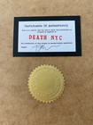     death Nyc Hand Signed Large Print Framed 16x20in Coa Graffiti Frida Kalho  