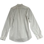 Vintage Mens Fashion Gear White Tuxedo Shirt Pleated Front Long Sleeve Size L