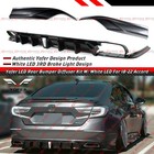 For 18-22 Accord Yofer Modern Steel Rear Bumper Diffuser Kit W  White Led Light