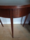 Federal Style Hepplewite Demilune Stand  New England  Centennial