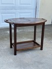      Vintage Butler Tray Table     Folding Mahogany Wood     Charming   Functional