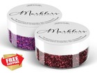 Marblers Face Body Glitter Duo Sangria Holo Magenta Eyeshadow Nail Art