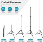 Heavy Duty Light Stand  Metal 13ft 4m Adjustable Photography Tripod C Stand With