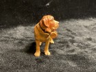 Vintage Black Forest German Hand Carved Wooden Saint Bernard Figurine  4