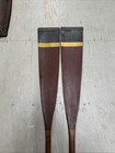 Pr Antique 1800 s Rowing Oars  Sculling   W  Leather Sleeves   Copper Tips 84 5 