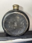 Antique Pewter Flask Engraved    here   s A Smile To Those I Love