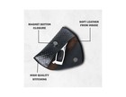 Genuine Leather Eyeglass Case     Vintage Slim Sunglass Holder With Soft Lining Tr