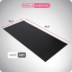 Holahatha Lightweight Padded Foam Exercise Mat For Workout Activity  Large  Grey