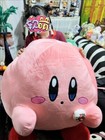 70cm Giant Badge Star Kirby Plush Doll Big Soft Cartoon Pillow Anime Stuffed Toy