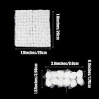 White Artificial Roses Mini Fake Flowers 144pcs Foam Rose Heads