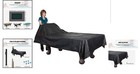 Protective Black Vinyl Cover For Billiard  Table Tennis   Air Hockey Tables