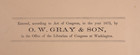 1875 Map Of New York City - Brooklyn By O w  Gray  17x28 - 29