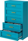 Elegro Metal 5 Drawer Tall Dresser Storage Cabinet For Bedroom enteyway closet