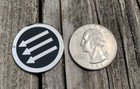 Iron Front Enamel Pin Anti Fascist Circle Antifascist Three 3 Arrows Antifa
