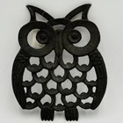 Cast Iron Owl Trivet Hobby Lobby Retro Decorations 7    X 5 3 4    Reticulated