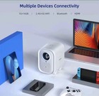 Zeemr Q1 Pro Home Smart Portable Projector 1080p Full Hd Ansi Lumens -white