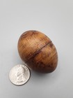 Antique Egg Needle Case Sewing Pill Box Darning Wooden
