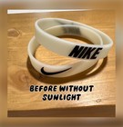 Nike Baller Band Rubber Bracelet White Black Af1 Panda Dunks Glow In The Dark       