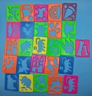 Vtg  1990 s Lisa Frank Mixed Lot Of Stationary  Pencils  Stencil And Erasers