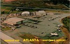 Atlanta Georgia Hangar One Hartsfield Airport Beechcraft Sales Postcard 25224
