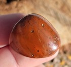 Natural Fully Polished  Warring States Agate - Beautiful Geode Agate 15g