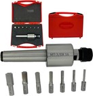 Mt3 Shank Rotary Broach Kit With Er16 Adaptor   7-piece Hex Broach Set