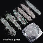 Reflective Nail Powder - 6 Boxes Sparkling Diamond Glitter For Nails  Iridesc   