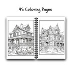 Victorian Houses Coloring Book   Adult Coloring Books   Old House Coloring Pages