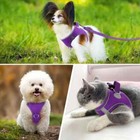Dogs Comfortable Secure Mesh Vest Harness Reflective Padding Puppies All Sizes