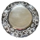 Vintage Silver Plated Burgundy 1510 Ornate Grape Vine Design Serving Plate