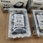 Genuine Canon Pg-245xl Cl-246xl Black Color Ink Cartridges 2 Pack Sealed