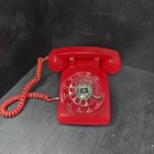 Western Electric Bell Systems  512 Red Rotary Dial Telephone Working