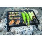 Foldable Camping Grill Fire Pit Grate Campfire Cooking Portable Stand Equipment