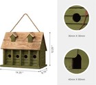 14 25    l Wooden Hanging Birdhouse For Outdoor Use  Extra Large Birdhouse
