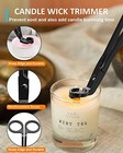 4 In1 Candle Accessory Set - Wick Trimmer  Candle Snuffer  Wick Dipper  Candl   