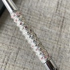Harley Davidson Ball Point Pen Metal   Pink   White Crystals 2006 Collectible
