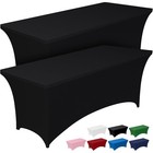 Stretchy Spandex Table Cover Fitted Rectangular Tablecloth Party Banquet Event