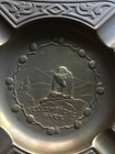 Vintage Bronze Metal Ashtray Yellowstone National Park