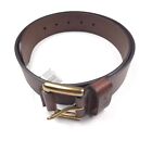 Polo Ralph Lauren Signature Pony Brown Pebbled Leather Belt Mens Size 42