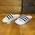 Adidas Adilette Boost Men s Black white Slides Sandals 9m  10 W Fy8155 New