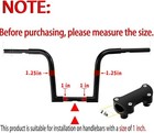 Black 1  Handlebar Risers Top Clamp For Harley Touring Dyna Softail Sportster