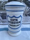Antique Apothecary Jar Extract Hyoscyamine Porcelain Drug-store Pharmacy Bottle