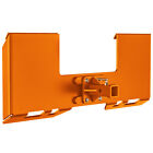 3 8  Thick Skid Steer Mount Plate Quick Attach W  Removable 2  Hitch - Orange