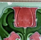 England - Antique Art Nouveau Majolica Tile C1900
